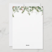 Waterverf Kerstmis Kaart Eenvoudige Groet (Achterkant)