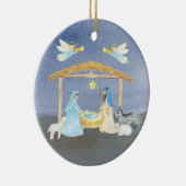 Waterverf kerstmis keramisch ornament (Rechts)