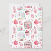 Waterverf Kerstmis Laat Het Sneeuw Wereldbol Feestdagenkaart (Achterkant)