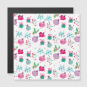 Waterverf kerstmis met handschilderd patroon (Voorkant / Achterkant)