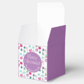 Waterverf kerstmis met handschilderd patroon bedankdoosjes (Geopend)