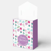 Waterverf kerstmis met handschilderd patroon bedankdoosjes (Geopend)