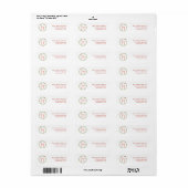 Waterverf Kerstmis met "Joy" Etiket (Full Sheet)