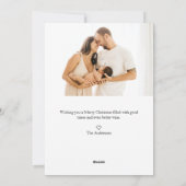 Waterverf Kerstmis met Kaart voor fotofeestdag (Achterkant)