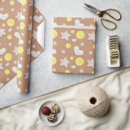 Waterverf kerstmis met Lemon Ginger Bread Cadeaupapier
