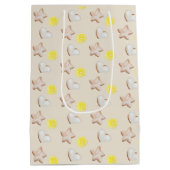 Waterverf kerstmis met Lemon Ginger Bread Medium Cadeauzakje (Achterkant)