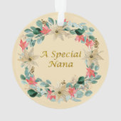 Waterverf Kerstmis met speciale nana Ornament (achterkant)