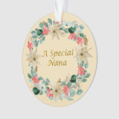Waterverf Kerstmis met speciale nana Ornament (voorkant)