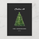 waterverf - kerstmis met vakantie h feestdagenkaart (Voorkant)