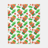Waterverf kerstmis Mittens Pattern Fleece Deken (Voorkant)
