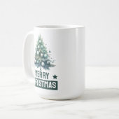 Waterverf Kerstmis Mok Cadeau voor Haar of Hem (Voorkant links)