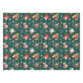 Waterverf Kerstmis Mokken van Caca Marshmallows Tafelkleed (Voorkant (Horizontaal))