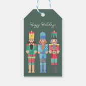 WATERVERF KERSTMIS NOTENKRAKER CADEAU STICKER CADEAULABEL (Achterkant)