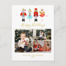 Waterverf Kerstmis Nutkraker 3 Foto Collage Ho Feestdagenkaart