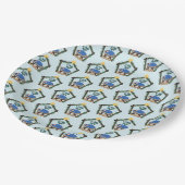 Waterverf kerstmis papieren bordje (Gekanteld)