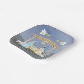 Waterverf kerstmis papieren bordje (Gebogen)