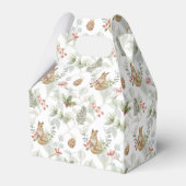 Waterverf Kerstmis, pijnboompjes, bessen Bedankdoosjes (Voorkant Zijde)