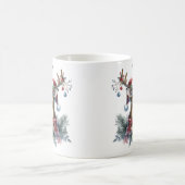 Waterverf Kerstmis rendieren Koffiemok (Center)