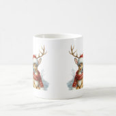 Waterverf Kerstmis rendieren Koffiemok (Center)