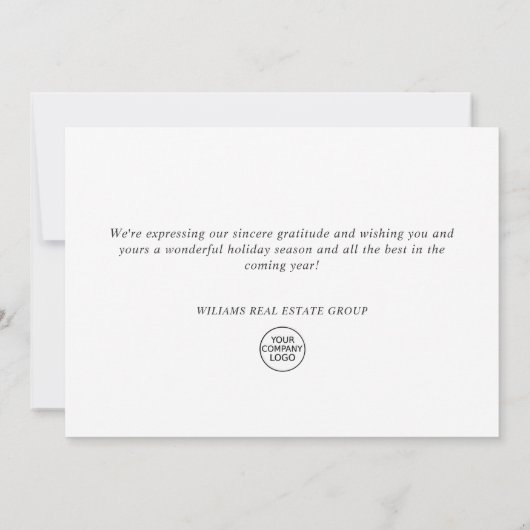 Waterverf Kerstmis Rood Bird Corporate Greeting Feestdagenkaart (Achterkant)