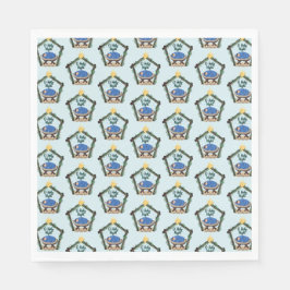 Waterverf kerstmis servet