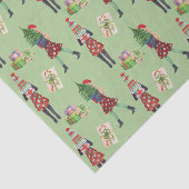 Waterverf Kerstmis Shopping Mode Meisje Tissuepapier (Detail)