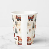 Waterverf Kerstmis Sinterklaas 2 - Papieren Bekers (Links)