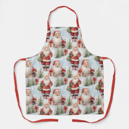 Waterverf Kerstmis Sinterklaas 3 - Schort