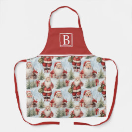 Waterverf Kerstmis Sinterklaas 3 - Schort