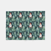 Waterverf Kerstmis Sinterklaas - Fleece Deken (Voorkant (Horizontaal))