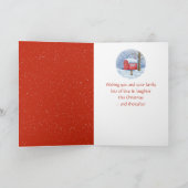 Waterverf Kerstmis Snowman Feestdagen Kaart (Binnen)