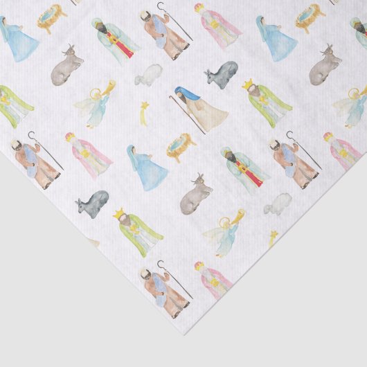 Waterverf kerstmis tissuepapier (Detail)