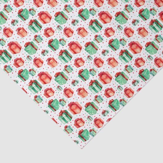 Waterverf Kerstmis Tissuepapier (Detail)