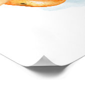 Waterverf Kerstmis, warme chocolade Marshmallow Poster (Hoek)