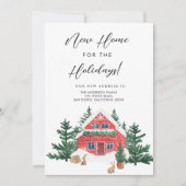 Waterverf Kerstmis We hebben de Moving Uitnodiging (Voorkant)