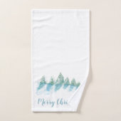 Waterverf Kerstmis wintersneeuw Bad Handdoek (Handdoek)