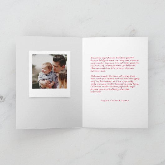 Waterverf Kerstmis Wreath Feestdagen Kaart (Binnen)