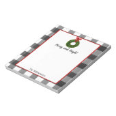 Waterverf Kerstmis Wreath Notitieblok (Linkerzijde)