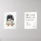 Waterverf Kerstmisbijbelvers Muurkunst Sets (Voorkant)