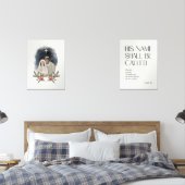 Waterverf Kerstmisbijbelvers Muurkunst Sets (Slaapkamer)