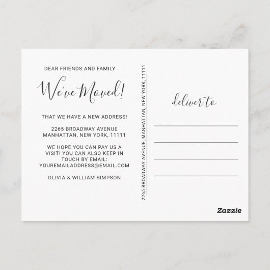 Waterverf Kerstmisdeur Bewegende Aankondiging POS Briefkaart (Achterkant)