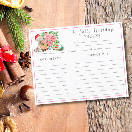 Waterverf kerstmixer met vakantiedesserts