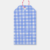 Waterverf kerstMode Meisje met Cadeaus Cadeaulabel (Achterkant)