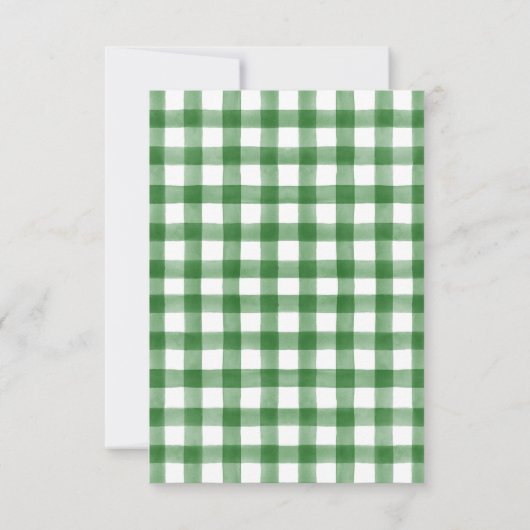 Waterverf kerstMode Meisje op maat Bedankkaart (Achterkant)