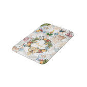 Waterverf kerstmonogrammen badmat (Gekanteld)