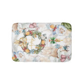 Waterverf kerstmonogrammen badmat (Voorkant)