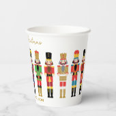 WATERVERF KERSTNOOTKRAKERS PAPIEREN BEKERS (Achterkant)