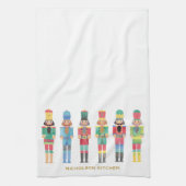 WATERVERF KERSTNOOTKRAKERS THEEDOEK (Verticaal)