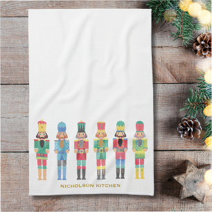 WATERVERF KERSTNOOTKRAKERS THEEDOEK