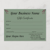 Waterverf kerstontwerp voor kardinalen briefkaart (Achterkant)